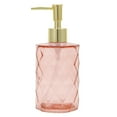 thumbnail image 1 of Unique Bargains 1 Pc Reusable Diamond-shaped Soap Dispenser 11.16oz Orange Gold Tone, 1 of 6