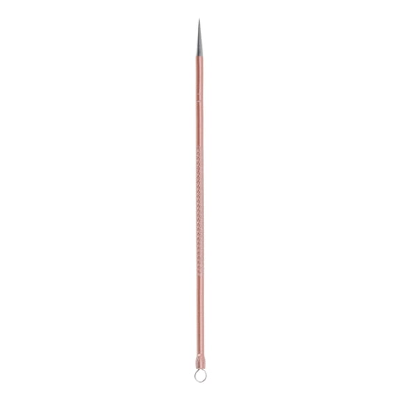 Unique Bargains 1 Pc Reusable Double Headed Pimple Extractor Rose Gold Tone