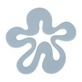 thumbnail image 1 of Unique Bargains 1 Pc Reusable Flower Silicone Coaster Blue, 1 of 5