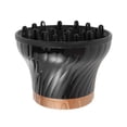 thumbnail image 1 of Unique Bargains 1 Pc Reusable Hair Dryer Diffuser Attachment Black Gold Tone Polycarbon PC, 1 of 5