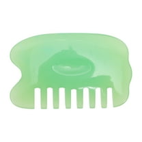 Unique Bargains 1 Pc Reusable Head Massage Comb for Home Green Resin