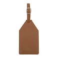 thumbnail image 1 of Unique Bargains 1 Pc Reusable Luggage Tag for Travelling Brown Polyurethane, 1 of 5