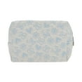 thumbnail image 1 of Unique Bargains 1 Pc Reusable Rectangle Octagonal Hearts Makeup Bag for Travel Blue Polyester, 1 of 6
