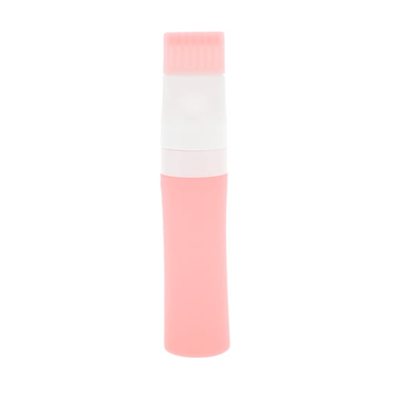 Unique Bargains 1 Pc Reusable Root Comb Applicator Bottle for Bathroom Vanities 80ml Pink Silicone PP