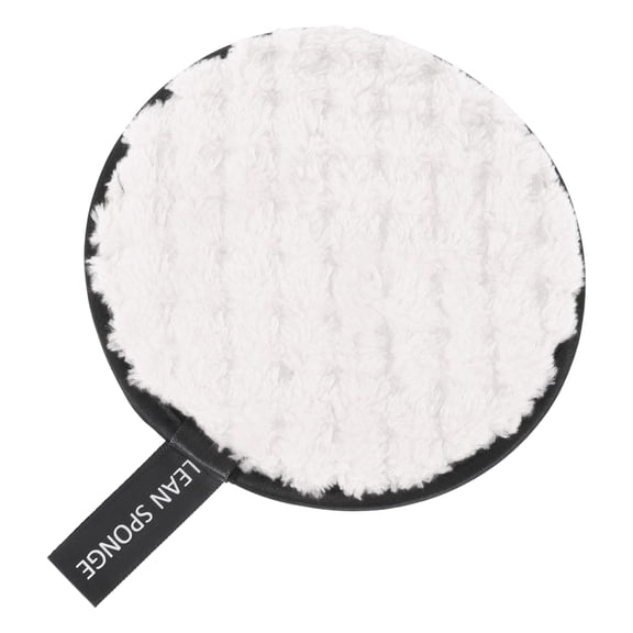 Unique Bargains 1 Pc Reusable Round Facial Sponges 4.72"x4.72" White