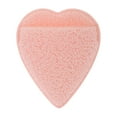 thumbnail image 1 of Unique Bargains 1 Pc Reusable Sponge Face Scrubber Heart Style for Removing Makeup 3.15"x2.76" Pink, 1 of 6