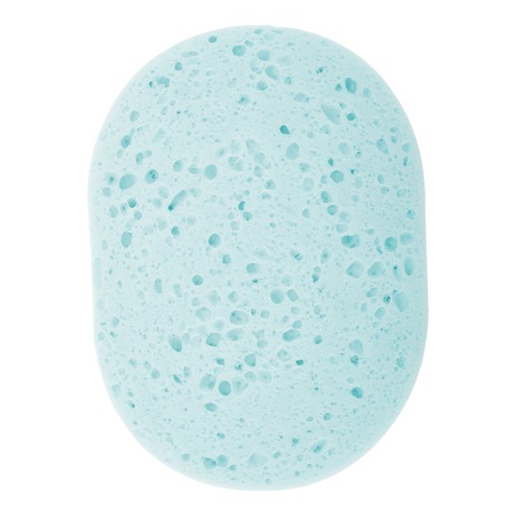 Unique Bargains 1 Pc Reusable Sponge Face Scrubber Thickening for Removing Makeup 4.33"x3.46" Blue