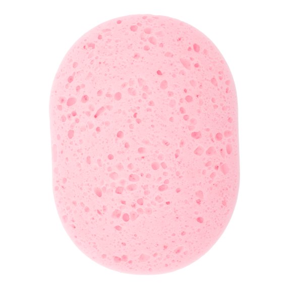 Unique Bargains 1 Pc Reusable Sponge Face Scrubber Thickening for Removing Makeup 4.33"x3.46" Pink