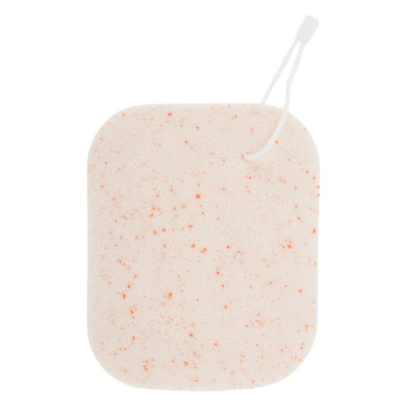 Unique Bargains 1 Pc Reusable Sponge Face Scrubber Thickening for Removing Makeup 4.57"x3.78" Orange