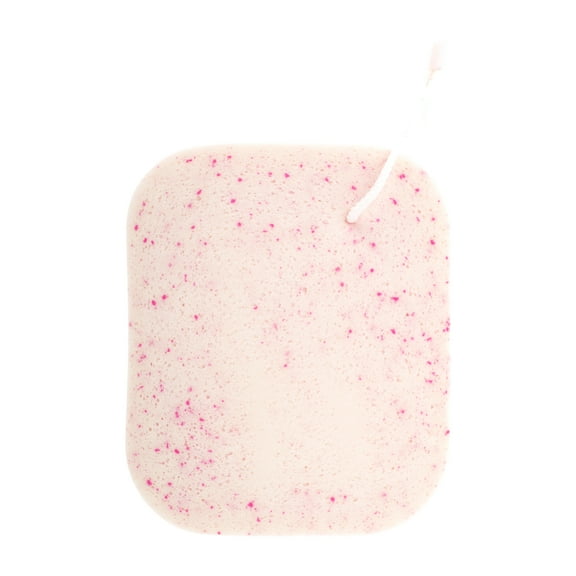 Unique Bargains 1 Pc Reusable Sponge Face Scrubber Thickening for Removing Makeup 4.57"x3.78" Red