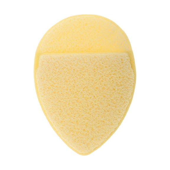 Unique Bargains 1 Pc Reusable Sponge Face Scrubber for Removing Makeup 5.12"x3.54"x0.71" Yellow