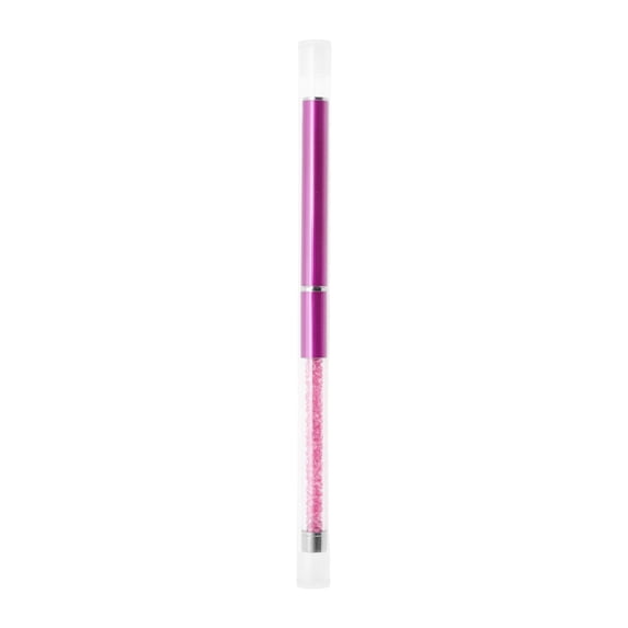 Unique Bargains 1 Pc Rhinestone Eyelash Brush for Bathroom Rose Red Plastic Nylon