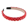 thumbnail image 1 of Unique Bargains 1 Pc Rhinestone Headbands Bling Hairband for Women Red 0.79 Inch Wide, 1 of 7