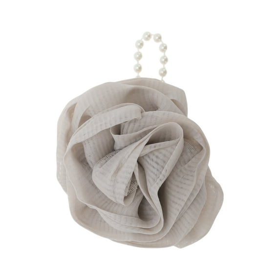 Unique Bargains 1 Pc Rose Bath Shower Loofah Sponge Body Puffs for Bathroom Khaki