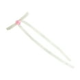 thumbnail image 1 of Unique Bargains 1 Pc Rose Bow Ribbon Hair Clips Hairdo Clip for Home Pink White, 1 of 5