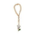thumbnail image 1 of Unique Bargains 1 Pc Rose Cup Chain Water Cup Pendant White Alloy, 1 of 5