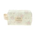 thumbnail image 1 of Unique Bargains 1 Pc Rose Floral Makeup Bag for Travel Vacation Pink Polyester, 1 of 5