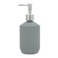 thumbnail image 1 of Unique Bargains 1 Pc Round Bottom Bamboo Grain Soap Dispenser 13.53oz Gold Tone Silver Tone, 1 of 6