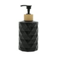 thumbnail image 1 of Unique Bargains 1 Pc Round Bottom Diamond Pattern Soap Dispenser 11.16oz Black, 1 of 6