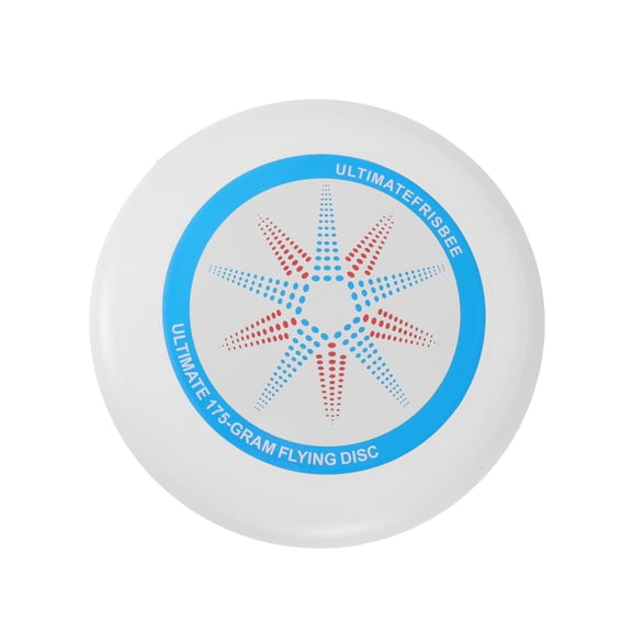Unique Bargains 1 Pc Round Flying Disc 10.63" White Blue