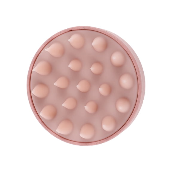 Unique Bargains 1 Pc Round Hair Shampoo Brush for Head Massage 1.77"x3.13" Pink