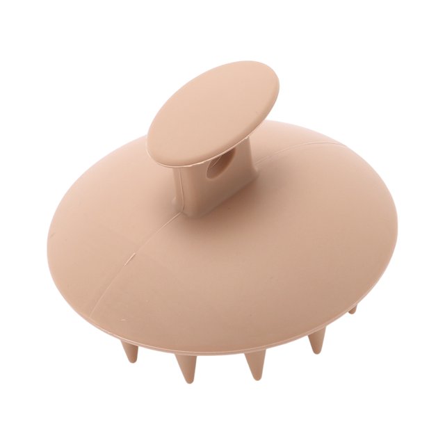 Unique Bargains 1 Pc Round Hair Shampoo Brush for Head Massage 2.36"x3.35" Skin Color