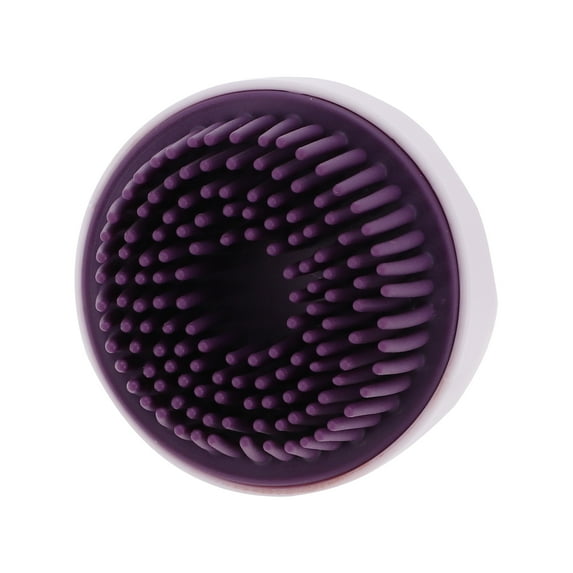 Unique Bargains 1 Pc Round Hair Shampoo Brush for Head Massage 2.83"x3.15" Purple