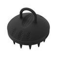 thumbnail image 1 of Unique Bargains 1 Pc Round Hair Shampoo Brush for Head Massage 2.91"x3.15" Black, 1 of 6