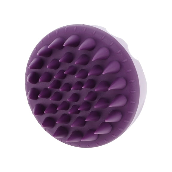 Unique Bargains 1 Pc Round Hair Shampoo Brush for Head Massage 3.07"x3.54" Purple