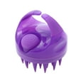 thumbnail image 1 of Unique Bargains 1 Pc Round Hair Shampoo Brush for Head Massage 3.78"x3.54" Purple, 1 of 6