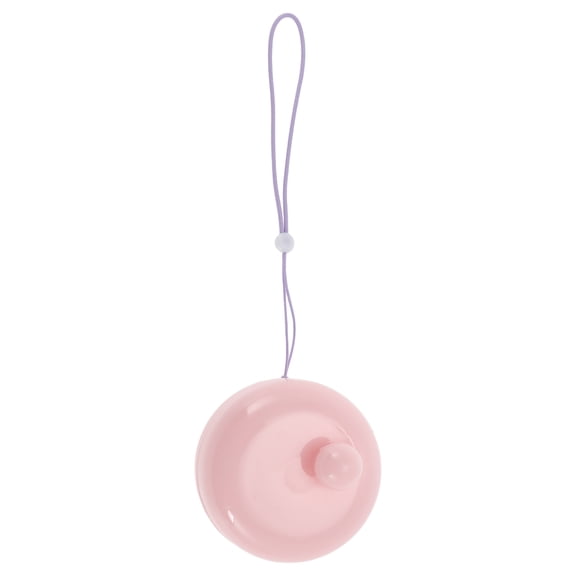 Unique Bargains 1 Pc Round Hair Shampoo Brush with Lid for Head Massage 2.76"x3.15" Pink