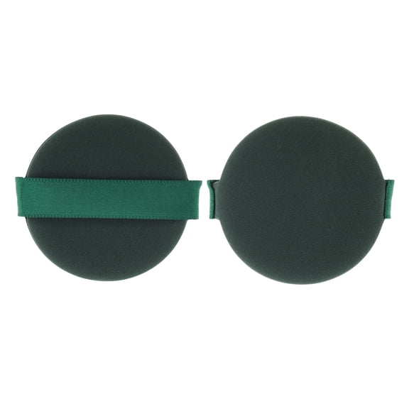 Unique Bargains 1 Pc Round Puff for Travel Dressing Tables Makeup Application Green