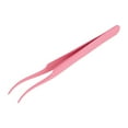 thumbnail image 1 of Unique Bargains 1 Pc Round-headed Eyelashes Tweezers for Bathroom Pink Stainless Steel, 1 of 6