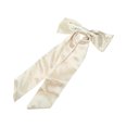 thumbnail image 1 of Unique Bargains 1 Pc Satin Bow Ribbon Duckbill Hair Clips Hairdo Clip Champagne, 1 of 5