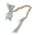 thumbnail image 1 of Unique Bargains 1 Pc Scarf Bow Handbag Strap Blue Green Metal Fabric, 1 of 5
