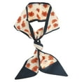 thumbnail image 1 of Unique Bargains 1 Pc Scarf Headband Flower Print Neck Scarf for Women Navy Blue Orange, 1 of 5