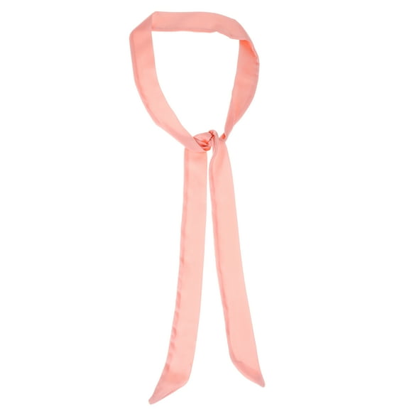 Unique Bargains 1 Pc Scarf Headband Solid Color Neck Scarf for Women Pink