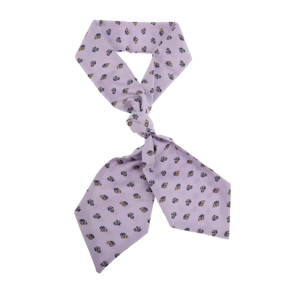 Unique Bargains 1 Pc Scarf Headband Versatile Neck Scarf for Women Gray Purple