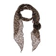 thumbnail image 1 of Unique Bargains 1 Pc Scarf Leopard Pattern Rose Neck Scarf Brown, 1 of 5
