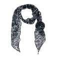 thumbnail image 1 of Unique Bargains 1 Pc Scarf Leopard Pattern Rose Neck Scarf Gray White, 1 of 5