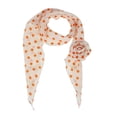 thumbnail image 1 of Unique Bargains 1 Pc Scarf Pattern Rose Neck Scarf Beige Orange, 1 of 5