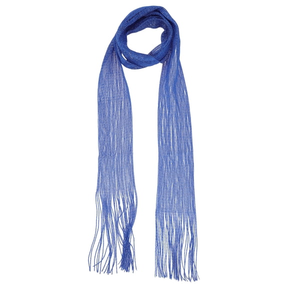 Unique Bargains 1 Pc Scarf Solid Color Neck Scarf Blue