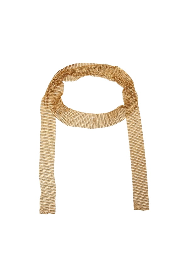 1 Pc Scarf Versatile Sequins Neck Scarf Gold Tone