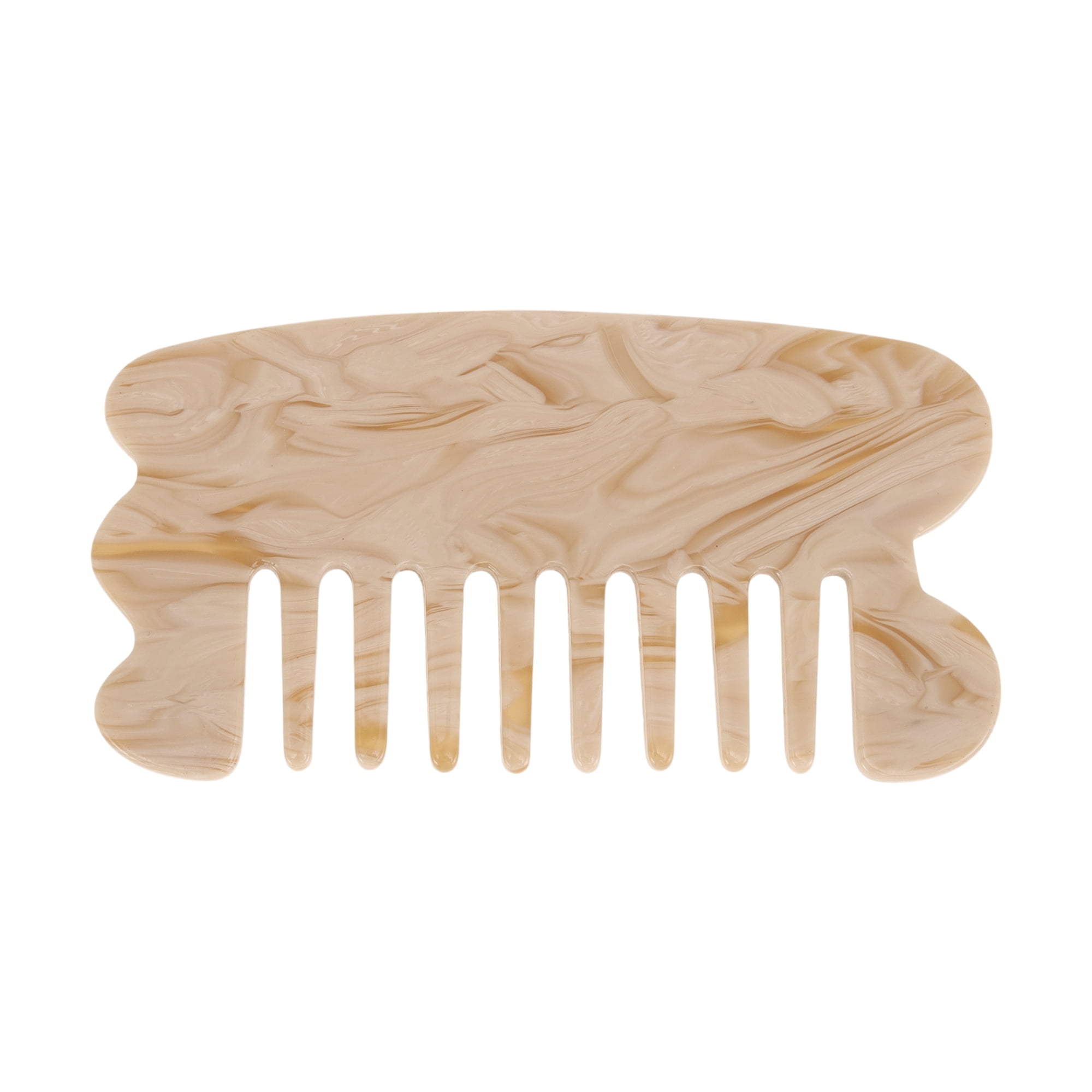 Unique Bargains 1 Pc Scraping Anti-Static Hair Comb for All Hair Types Styles Beige