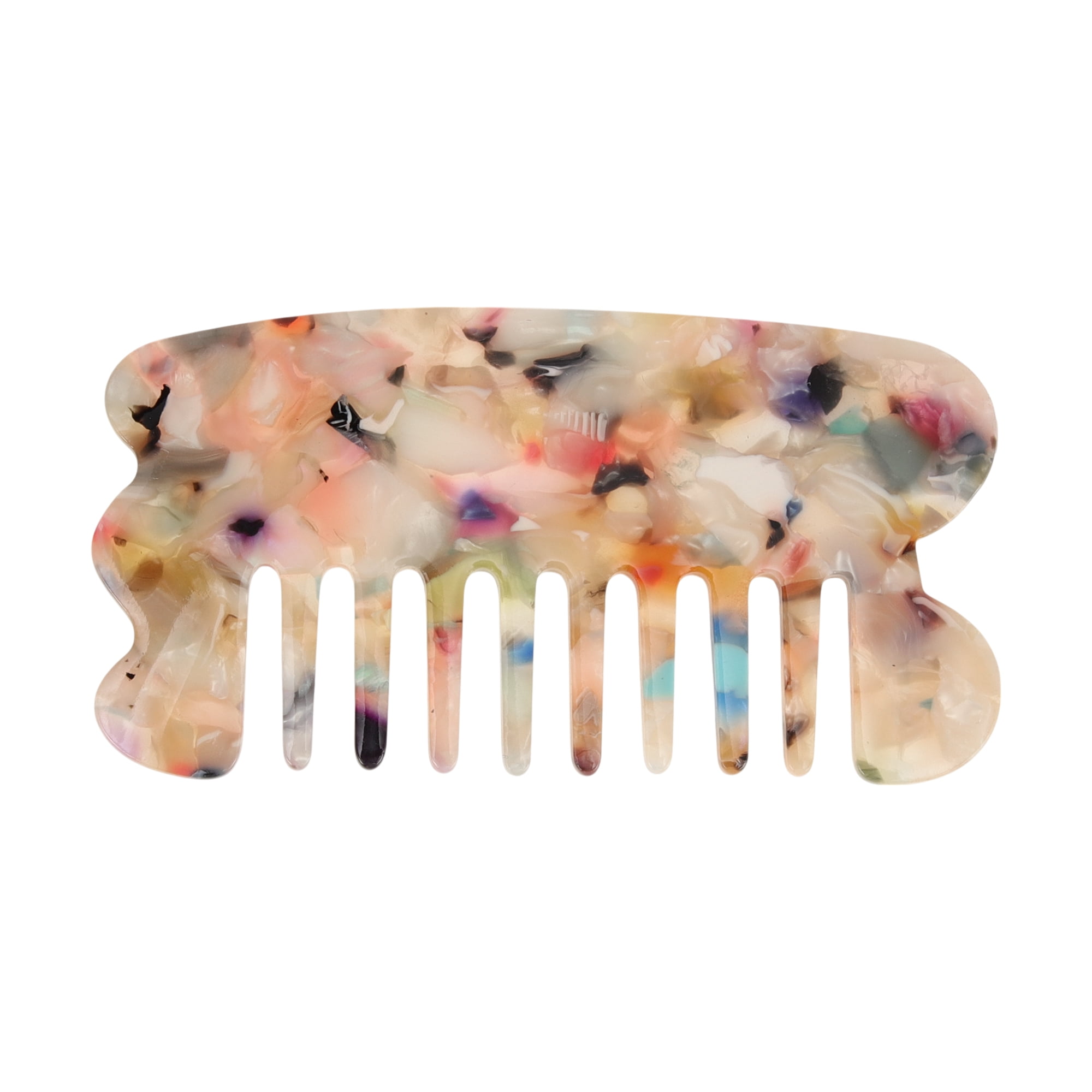 Unique Bargains 1 Pc Scraping Anti-Static Hair Comb for All Hair Types Styles Multicolor