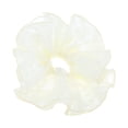 thumbnail image 1 of Unique Bargains 1 Pc Scrunchie Fashion Mesh Print Hair Elastics Yellow, 1 of 5