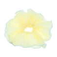thumbnail image 1 of Unique Bargains 1 Pc Scrunchie Fashion Oversized Mesh Hair Elastics Yellow, 1 of 5