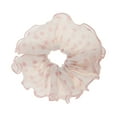 thumbnail image 1 of Unique Bargains 1 Pc Scrunchie Fashion Polka Dot Hair Elastics Pink, 1 of 5