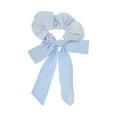 thumbnail image 1 of Unique Bargains 1 Pc Scrunchie Fashion Striped Bow Hair Elastics Blue, 1 of 5
