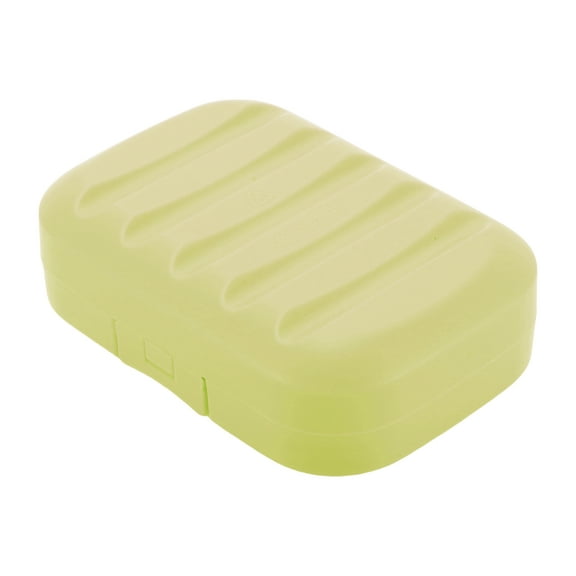 Unique Bargains 1 Pc Seal Large Soap Holder with Cover Green Soap Holder for Bathroom 4.41"x3.07"x1.5"